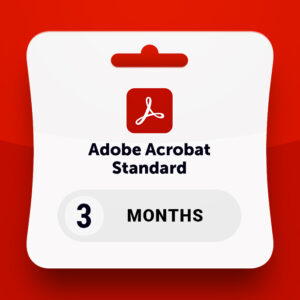 Adobe Acrobat Standard - 3 Months Subscription Key RoW