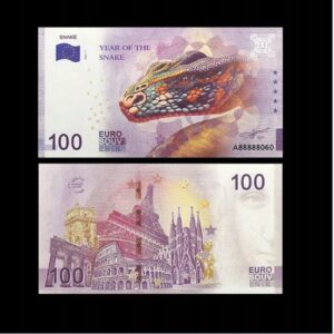 Banknot Kolekcjonerski 100 Euro Souvenir Rok Węża
