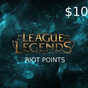 League of Legends 10 USD Prepaid RP Card LAS/LAN Server
