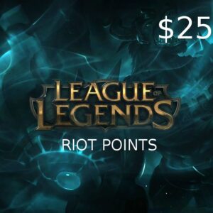 League of Legends 25 USD Prepaid RP Card LAS/LAN Server