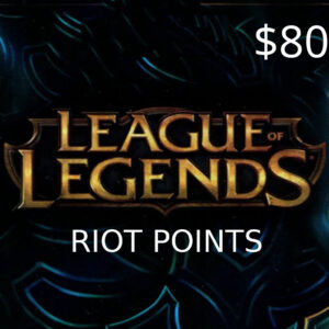 League of Legends 80 USD Prepaid RP Card LAS/LAN Server