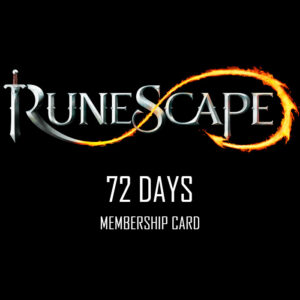 RuneScape 72-Day Prepaid Time Game Card